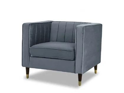 TGC Tammy Grey Velvet Chair