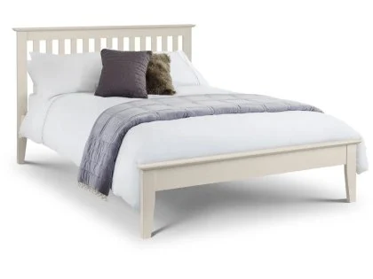 Clearance - Julian Bowen Salerno 4ft6 Double Ivory Wooden Bed Frame