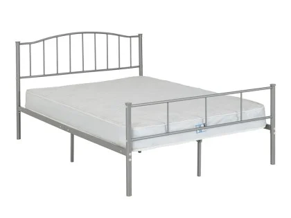 Seconique Newton Silver Metal Bed Frame