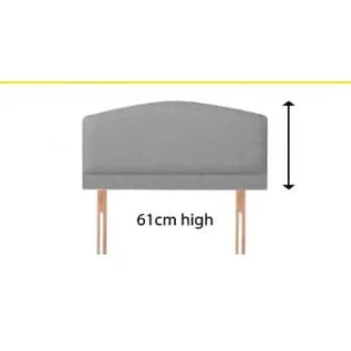 Clearance - Flexisleep 3ft6 Large Single Electric Adjustable Divan Base & Ashford Strutted Headboard in Graceland Graphite