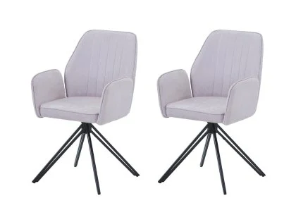 Core Aspen Set of 2 Natural Fabric Swivel Dining Armchair Core Aspen Set of 2 Natural Fabric Swivel Dining Armchair