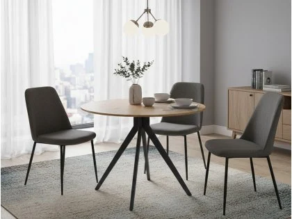 Core Aspen Round Light Oak Dining Table