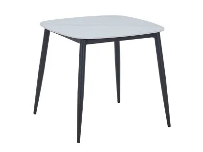 Core Aspen Square White Gloss Dining Table