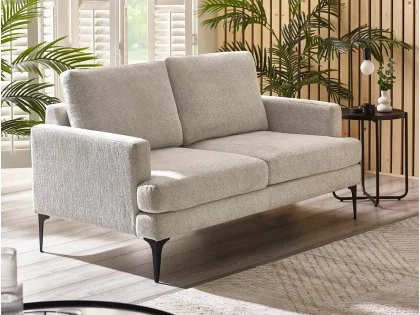 Julian Bowen Carrera Cream Fabric 2 Seater Sofa