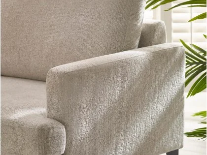 Julian Bowen Carrera Cream Fabric 2 Seater Sofa