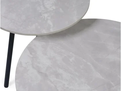 Julian Bowen Casper Grey Marble Nest of Tables Julian Bowen Casper Grey Marble Nest of Tables