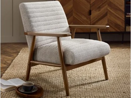 Julian Bowen Ivy Sand Fabric Armchair Julian Bowen Ivy Sand Fabric Armchair
