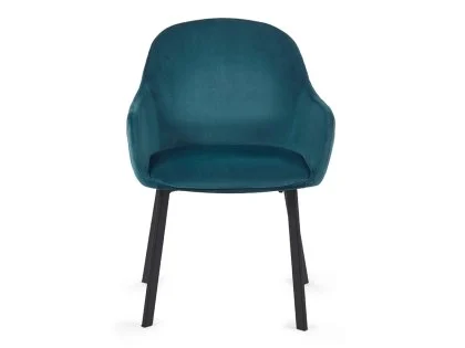 Julian Bowen Lima Teal Velvet Fabric Set of 2 Dining Chairs Julian Bowen Lima Teal Velvet Fabric Set of 2 Dining Chairs