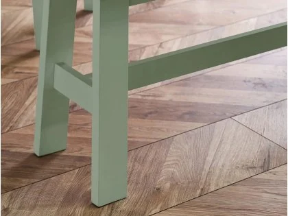 Julian Bowen Linwood 95cm Green and Oak Dining Bench Julian Bowen Linwood 95cm Green and Oak Dining Bench