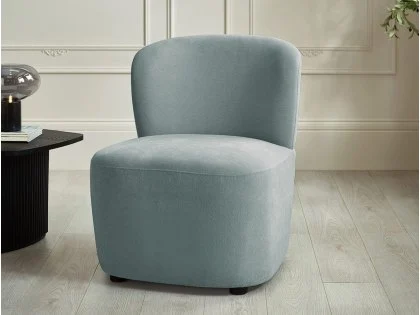 Julian Bowen Lunetta Blue Fabric Armchair Julian Bowen Lunetta Blue Fabric Armchair