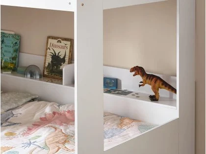 Julian Bowen Vision White Wooden Bunk Bed Frame