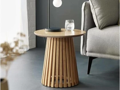 Julian Bowen Ollie Oak Wooden Lamp Table