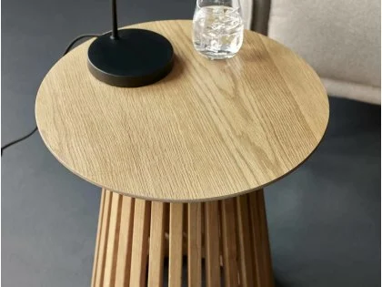 Julian Bowen Ollie Oak Wooden Lamp Table