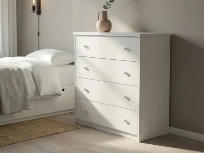 Core Erin White 4 Drawer Chest of Drawers Core Erin White 4 Drawer Chest of Drawers