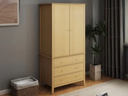 Core Henley Oak 2 Door 3 Drawer Wardrobe Core Henley Oak 2 Door 3 Drawer Wardrobe
