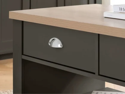 Birlea Highgate Dark Grey and Oak Effect 2 Drawer Coffee Table