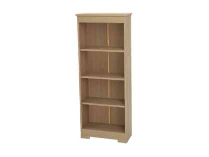 Core Freya Oak Low Narrow Bookcase