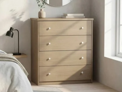 Core Freya Oak 4 Drawer Chest of Drawers