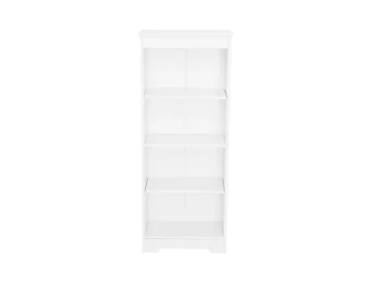 Core Erin White Low Narrow Bookcase