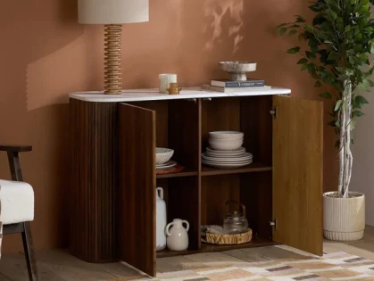 Birlea Russo Walnut 2 Door Sideboard