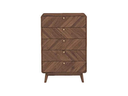 Kidsaw Petra Walnut 4 Drawer Chest of Drawers