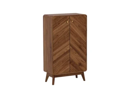 Kidsaw Petra Walnut 2 Door Shoe Cabinet