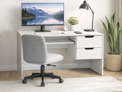 Kidsaw Swansea White 2 Drawer Desk Kidsaw Swansea White 2 Drawer Desk