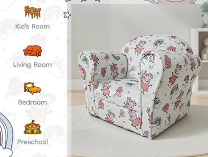 Kidsaw Peppa Pig White Children's Mini Chair
