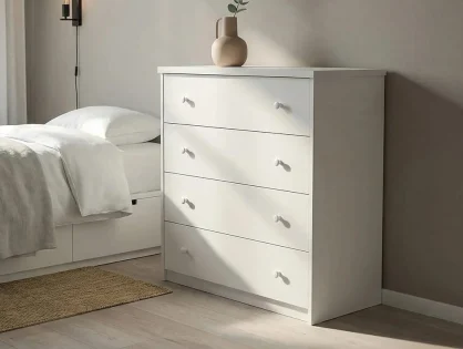 Core Erin White 4 Drawer Chest of Drawers