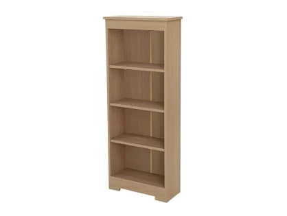 Core Freya Oak Low Narrow Bookcase
