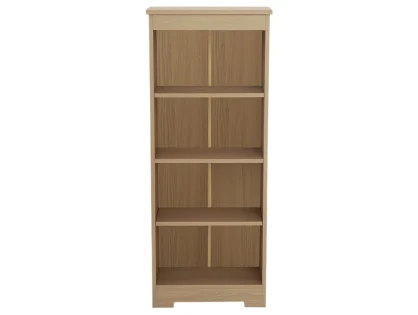 Core Freya Oak Low Narrow Bookcase