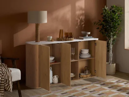 Birlea Russo Oak 3 Door Sideboard