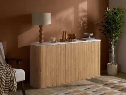 Birlea Russo Oak 3 Door Sideboard