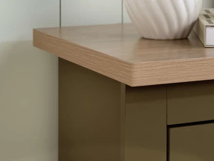 Birlea Highgate Olive and Oak Effect 4 Drawer Chest of Drawers Birlea Highgate Olive and Oak Effect 4 Drawer Chest of Drawers