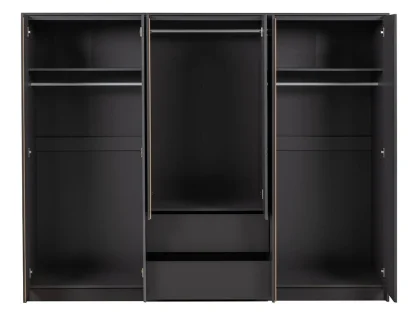 Seconique Malvern Grey 6 Door 2 Drawer Wardrobe