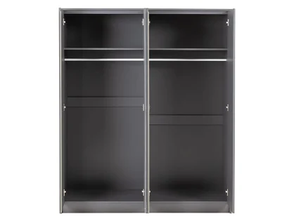 Seconique Malvern Grey 4 Door Wardrobe