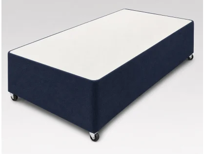 Clearance - Deluxe Universal 3ft x 6ft6 Extra Long Plush Navy Fabric Divan Base