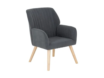 Seconique Jordan Dark Grey Velvet Accent Chair Seconique Jordan Dark Grey Velvet Accent Chair