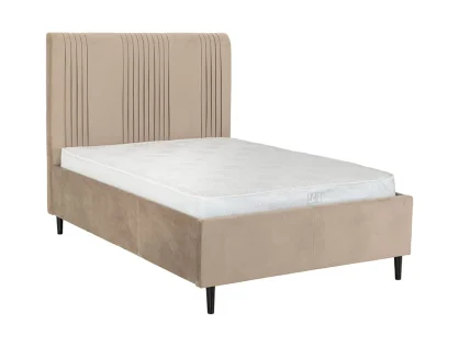 Seconique Maine Taupe Velvet Bed Frame Seconique Maine Taupe Velvet Bed Frame
