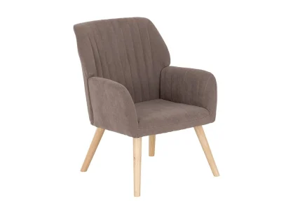 Seconique Jordan Brown Velvet Accent Chair Seconique Jordan Brown Velvet Accent Chair