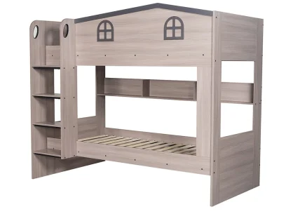 Seconique Hector Ash Grey Wooden Bunk Bed Frame Seconique Hector Ash Grey Wooden Bunk Bed Frame