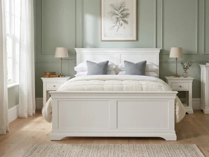 Seconique Bordeaux Ivory Wooden Bed Frame (High Footend)