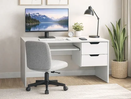 Kidsaw Swansea White 2 Drawer Desk