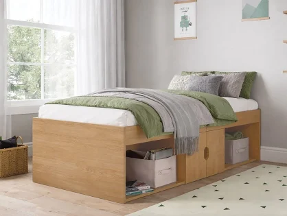 Kidsaw Low Cabin Oak Bed Frame Kidsaw Low Cabin Oak Bed Frame