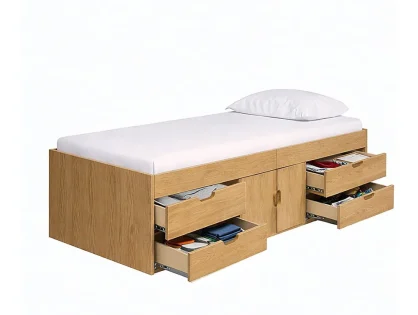 Kidsaw Captains Oak Cabin Bed Frame Kidsaw Captains Oak Cabin Bed Frame