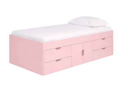 Kidsaw Captains Pink Cabin Bed Frame Kidsaw Captains Pink Cabin Bed Frame