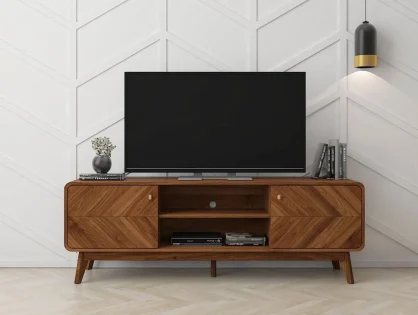 Kidsaw Petra Walnut 2 Door TV Cabinet Kidsaw Petra Walnut 2 Door TV Cabinet