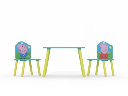 Kidsaw Peppa Pig Table and Chairs Kidsaw Peppa Pig Table and Chairs