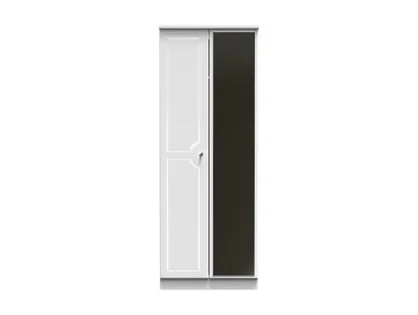 Welcome Balmoral White High Gloss 2 Door Tall Mirrored Double Wardrobe (Assembled) Welcome Balmoral White High Gloss 2 Door Tall Mirrored Double Wardrobe (Assembled)