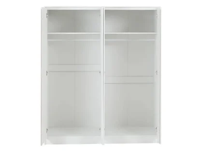 Seconique Malvern White 4 Door Wardrobe
